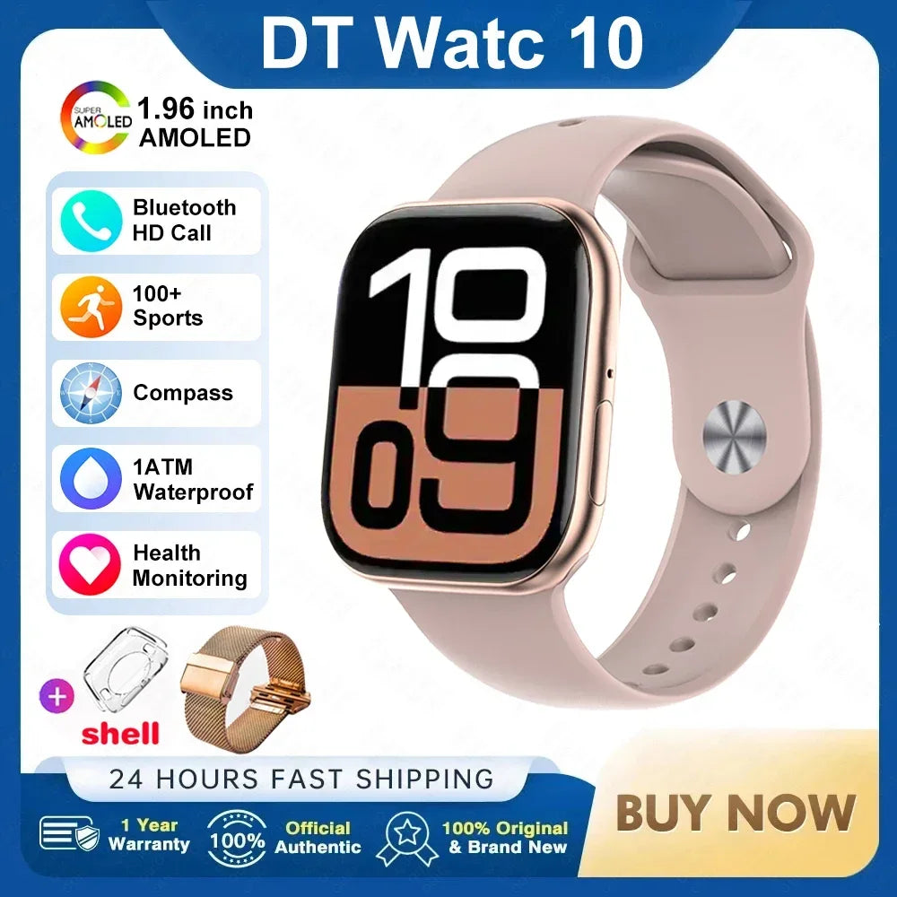 AstraWatch 10 – AMOLED Smartwatch with Bluetooth Calling and Health Tracking