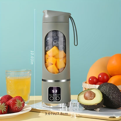 [Portable Blender] Portable Rechargeable Blender & Juicer | Easy Clean, 10.14oz to 16.91oz Capacity, Perfect for Fruit & Vegetable Drinks, Milkshakes