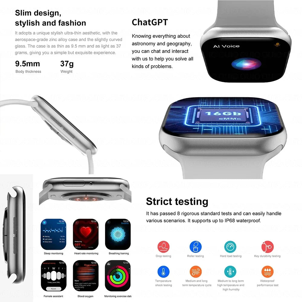 AstraWatch 10 – AMOLED Smartwatch with Bluetooth Calling and Health Tracking
