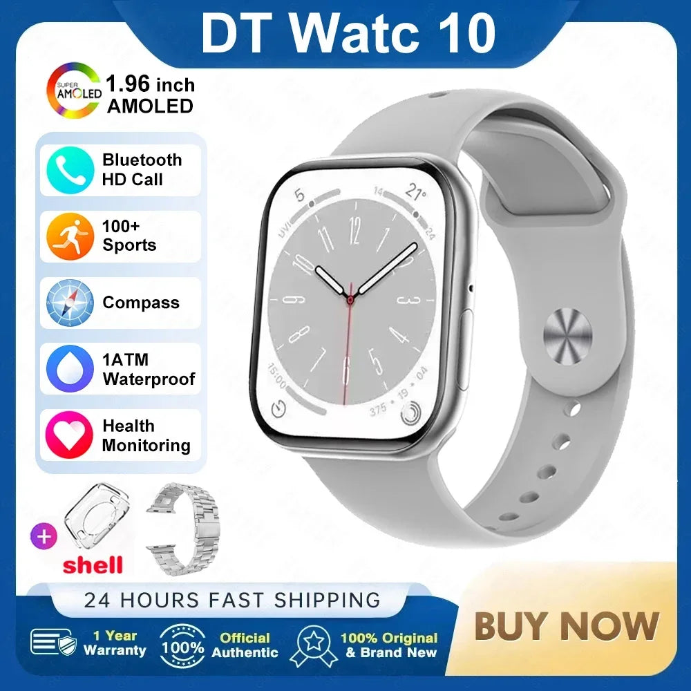 AstraWatch 10 – AMOLED Smartwatch with Bluetooth Calling and Health Tracking