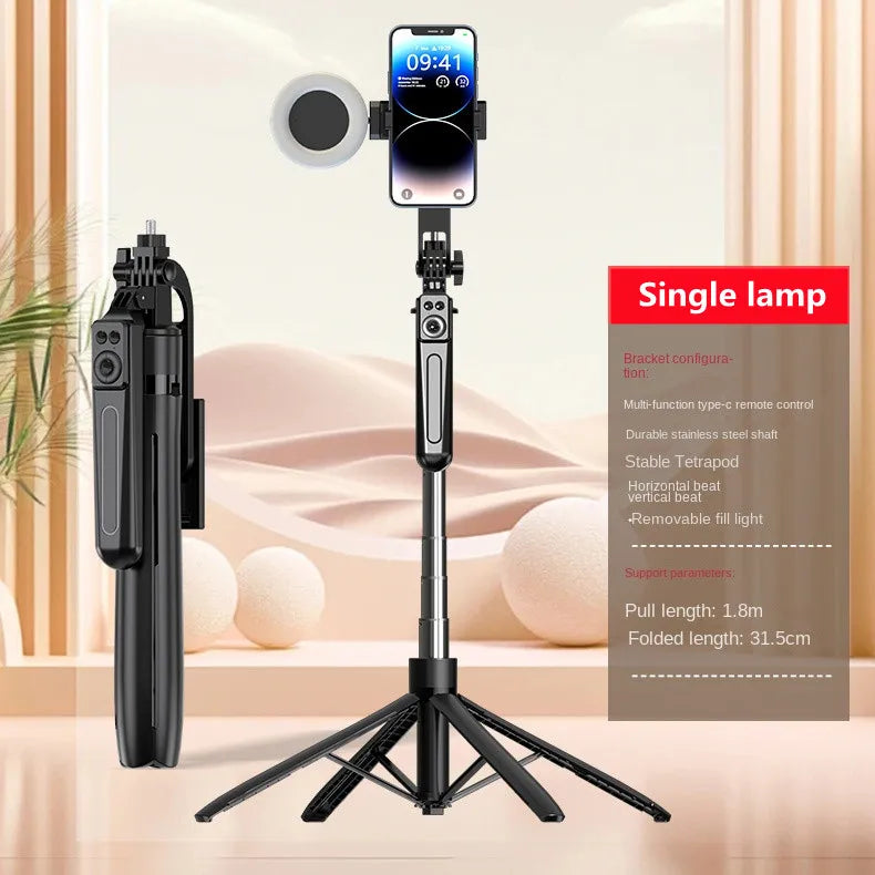 180cm Smartphone Tripod 2025 – Extendable Selfie Stand with Bluetooth Remote