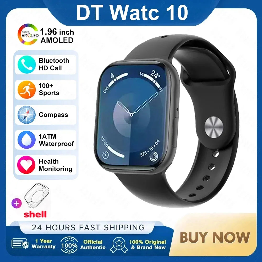 AstraWatch 10 – AMOLED Smartwatch with Bluetooth Calling and Health Tracking