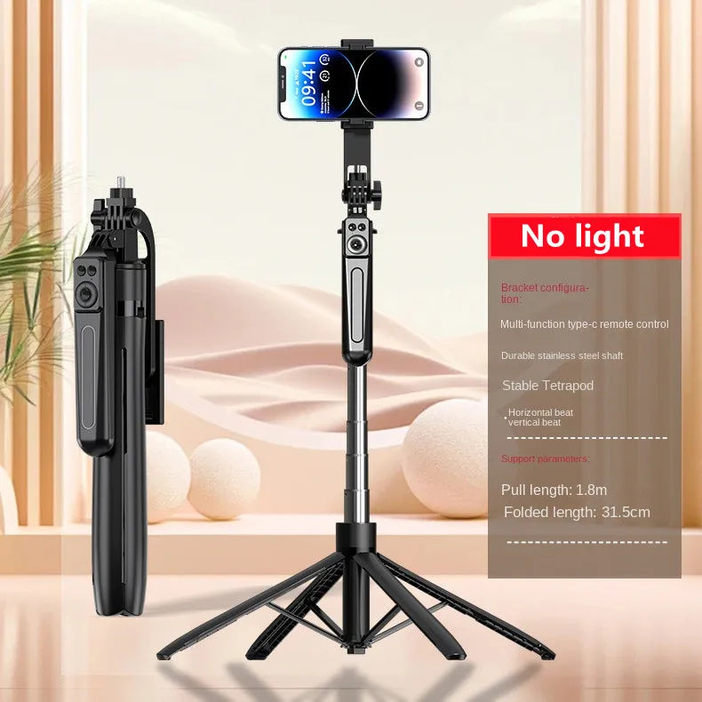 180cm Smartphone Tripod 2025 – Extendable Selfie Stand with Bluetooth Remote