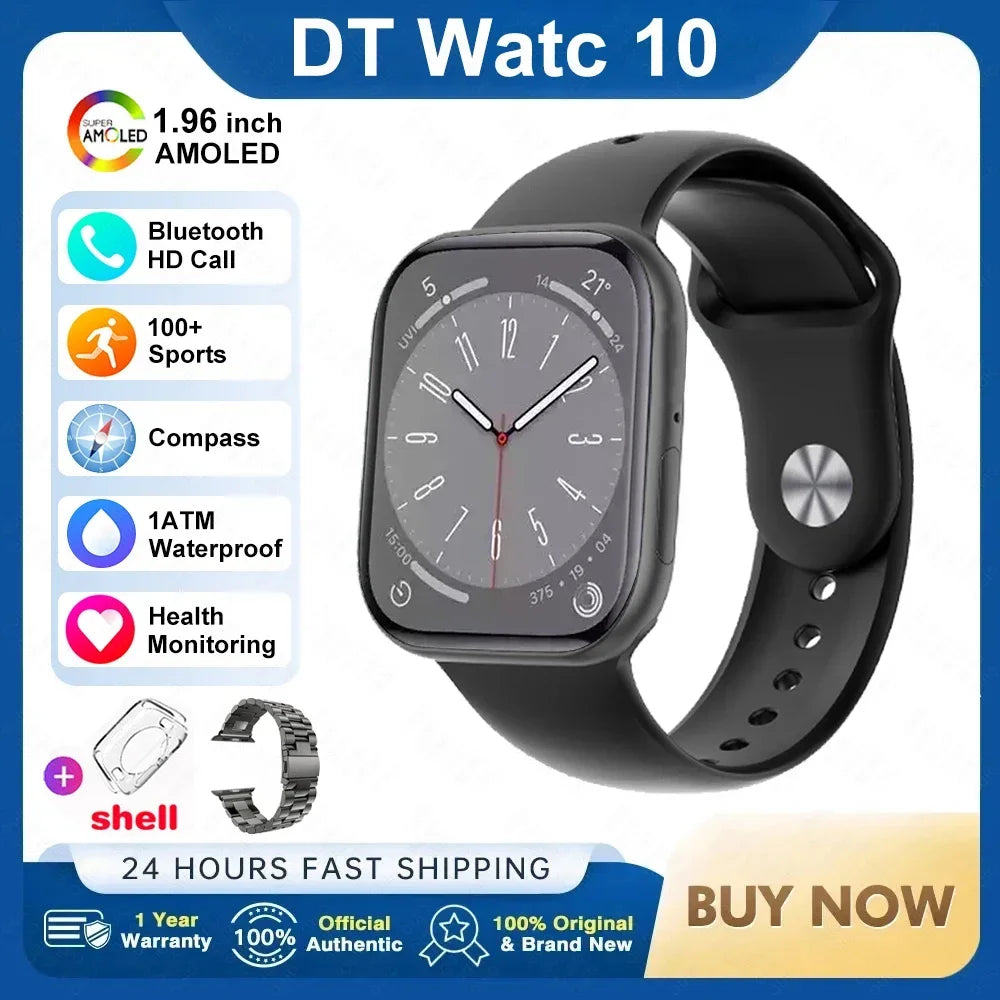 AstraWatch 10 – AMOLED Smartwatch with Bluetooth Calling and Health Tracking
