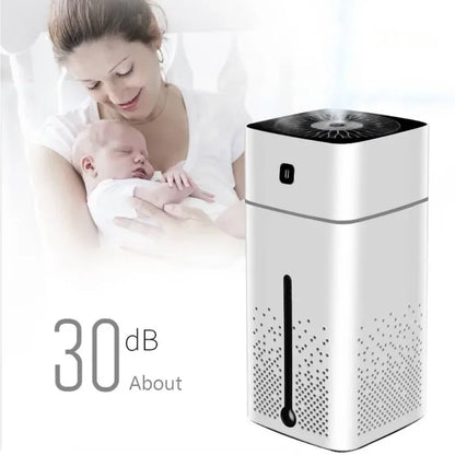 Household Air Purifier Essential Aromas Oil Diffuser 7 Color LED Night Light Purifier Office Car Room Ultrasonic USB Changing