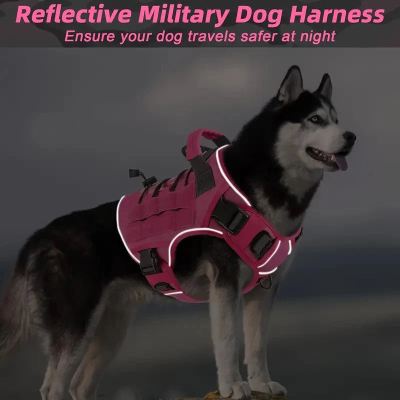 SafeWalk - No-Pull Harness for Large Dogs with Control Handle and Reflective Strips