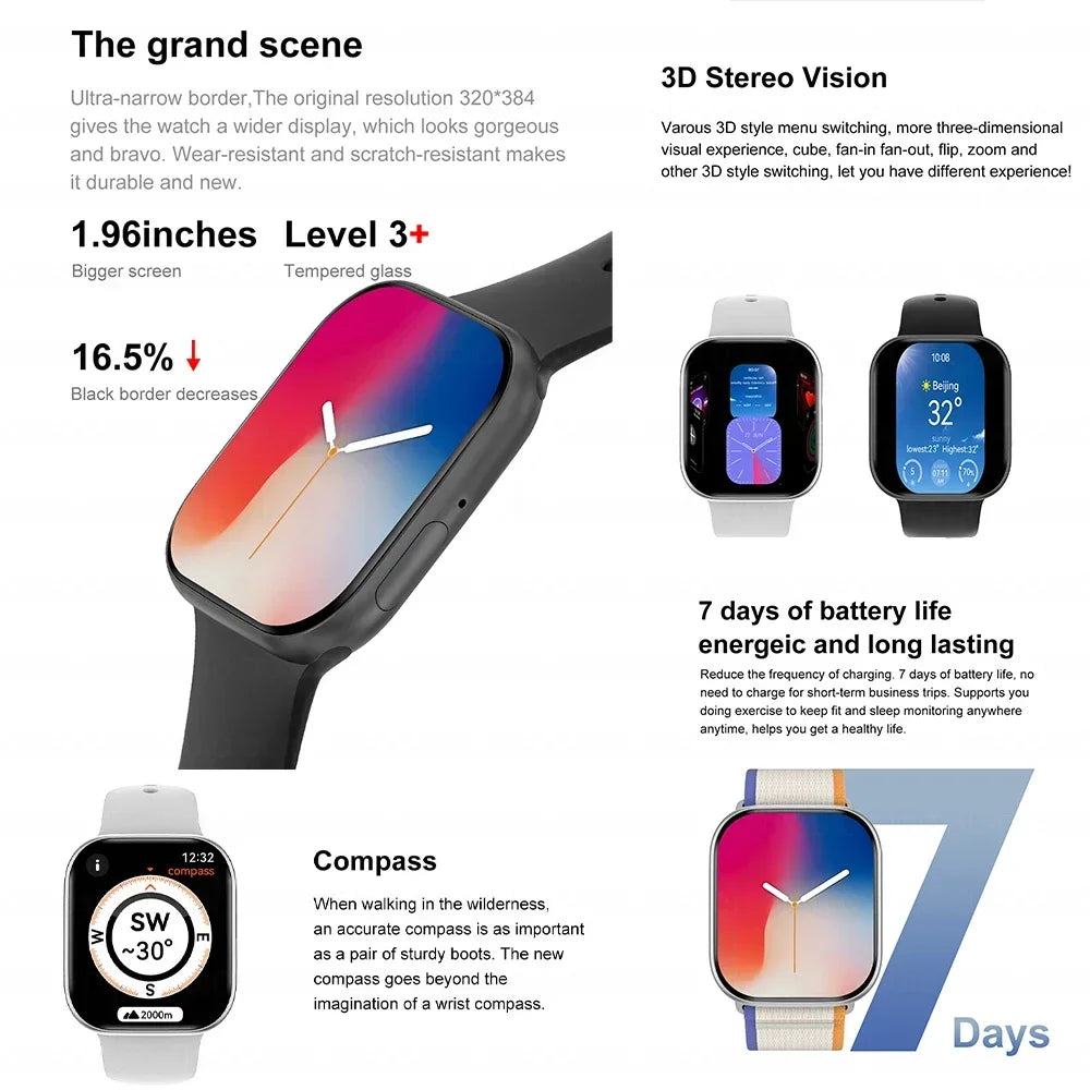 AstraWatch 10 – AMOLED Smartwatch with Bluetooth Calling and Health Tracking