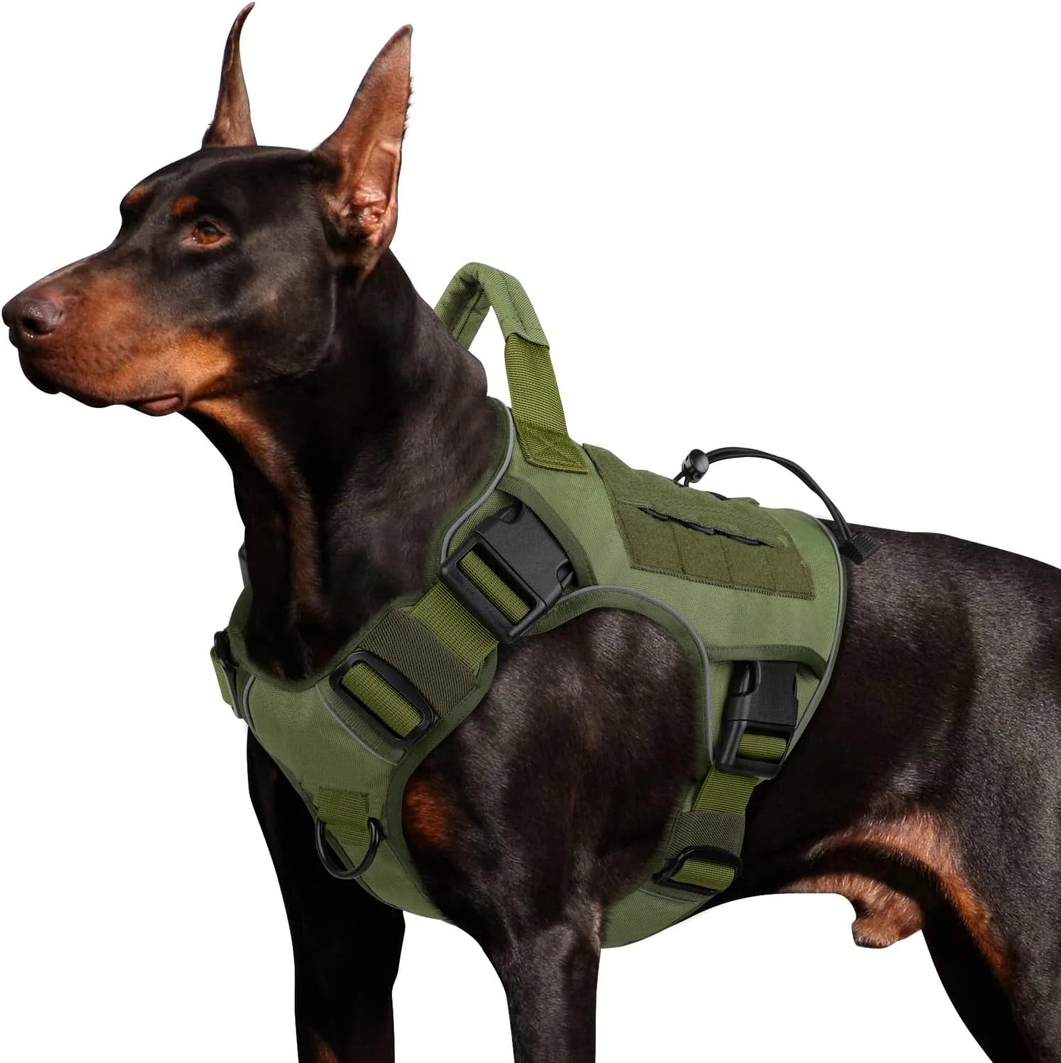 Adjustable No-Pull Tactical Dog Harness with Handle for Large Dogs - R ...