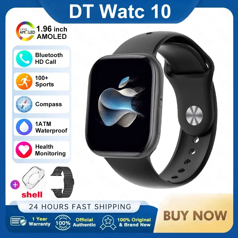 AstraWatch 10 – AMOLED Smartwatch with Bluetooth Calling and Health Tracking